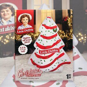 4.5 Ft Little Debbie Christmas Tree Cake Inflatable LED Lights Up your Yard 2025